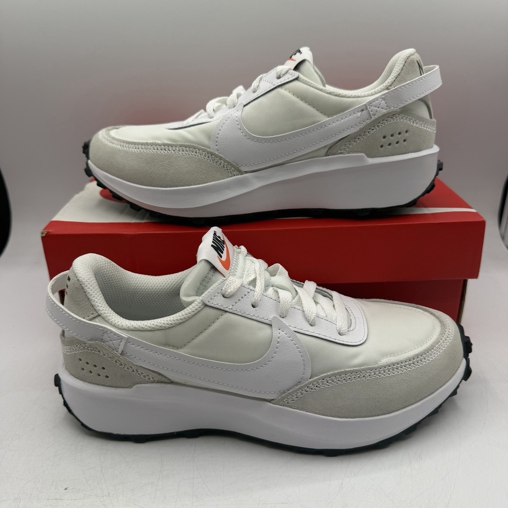 Nike Waffle Debut Running Shoes Womens Sz 6.5 White/Black Sneakers DH9523-100